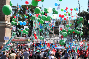 Attivi dei delegati in preparazione della manifestazione