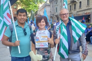 Contratto Aiop RSA. Lavoratori in presidio