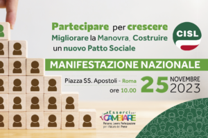 MANOVRA: CISL IN PIAZZA IL 25 NOVEMBRE