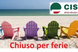 Chiusure per ferie estive