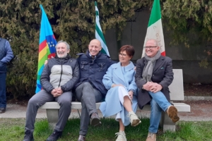 Inaugurate le 3 panchine donate dai sindacati pensionati al Cimitero di Lecco Castello